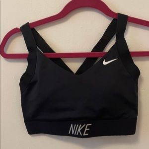 Nike black sports bra